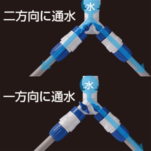 タカギ（takagi)　三方コネクターコック付　Ｇ０９９ＦＪ