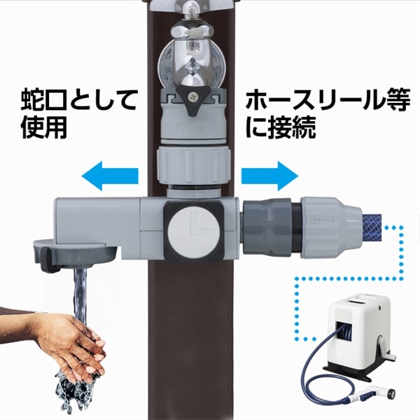 タカギ（takagi)　ラクロック蛇口分岐シャワー　G1074GY（接続分岐シャワー）