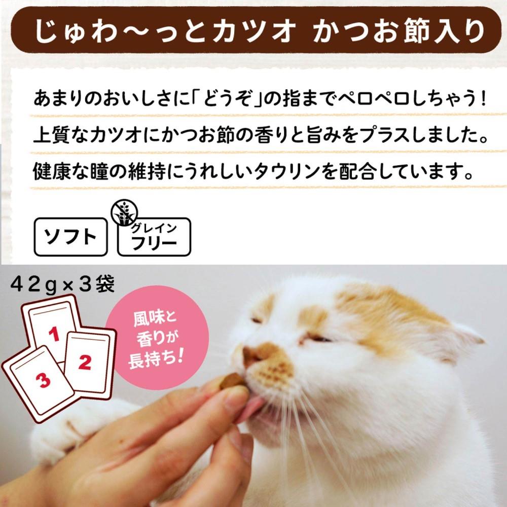 ドギーマンハヤシ　無添加良品　じゅわ～っとカツオ　かつお節入り４２ｇ×３袋 カツオ　かつお節入り