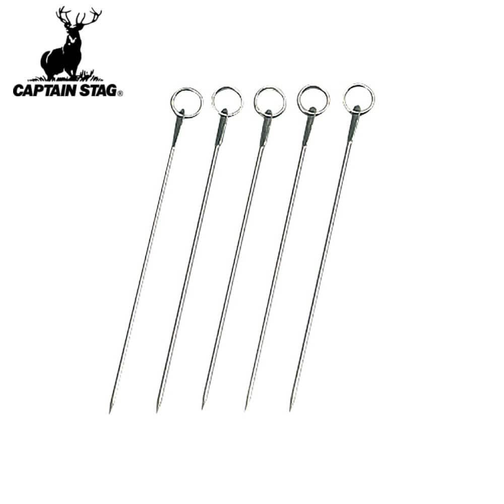 バーベキュー丸串18cm 5本組 M-8051