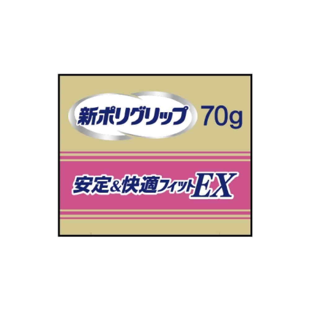 アース製薬 グラクソ・スミスクライン 新ポリグリップ 安定＆快適フィットＥＸ 70g 70g