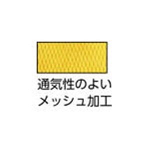 ■トラスコ中山(TRUSCO)　ＰＵ薄手手袋エンボス加工　イエロー　Ｌ　TPUM-Y-L TPUM-Y-L