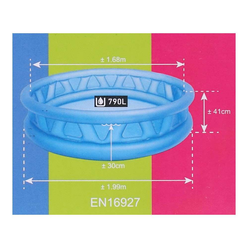 INTEX ソフトサイドプール 約188×46cm ブルー