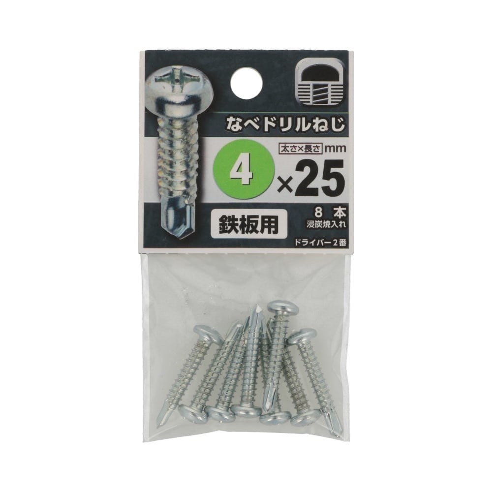 八幡ねじ　なべドリルねじ　４×２５ｍｍ 4X25mm