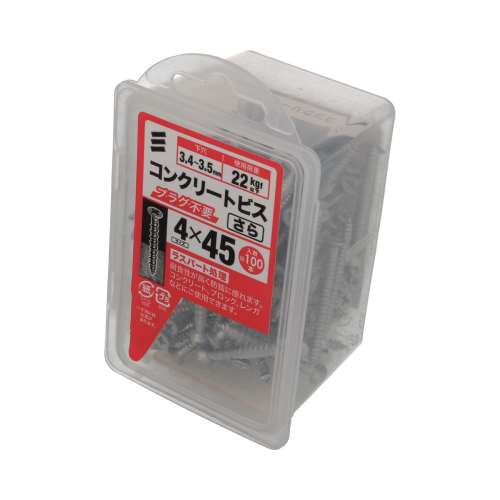 八幡ねじ　コンクリートビス　サラ　ＮＰ４×４５