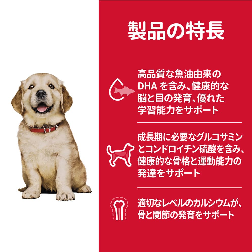 ヒルズ　サイエンス・ダイエット　ドッグフード　パピー　大型犬種用　子いぬ用　チキン　１２ｋｇ　×２個セット 2個セット