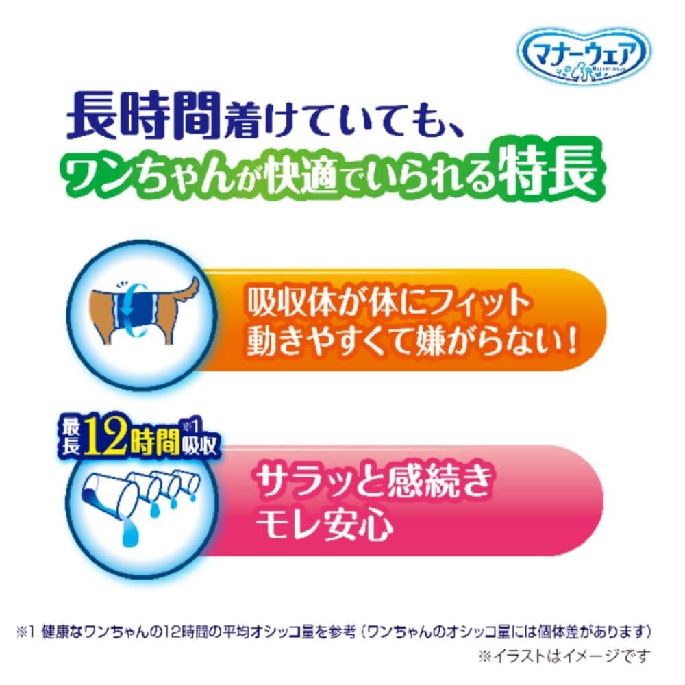 ユニ・チャーム　マナーウェア　長時間オムツ男の子用Ｌ３６枚 Lサイズ　36枚