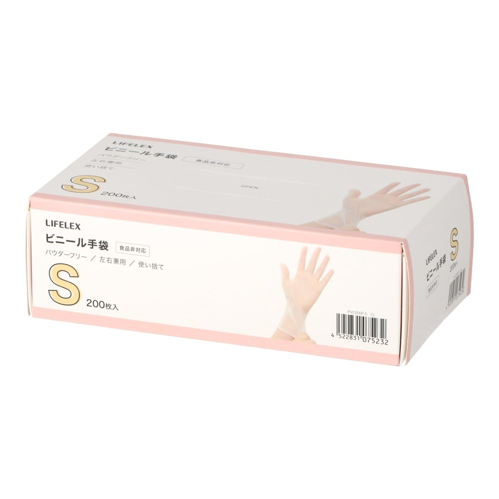 LIFELEX　ビニール手袋Ｓ　２００枚入り S