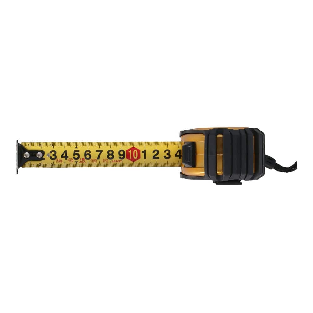 PROACT　両面ＪＩＳ目盛メジャー　長さ５．５ｍ×テープ幅２５ｍｍ　ゴールド 5.5m×25mm