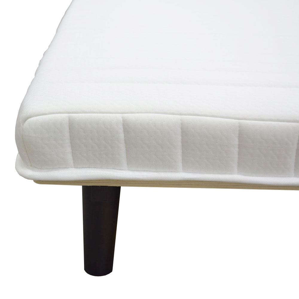 LIFELEX　脚付きボンネルコイル　マットレス　Ｓ９５１９５－３６　ホワイト／ブラック