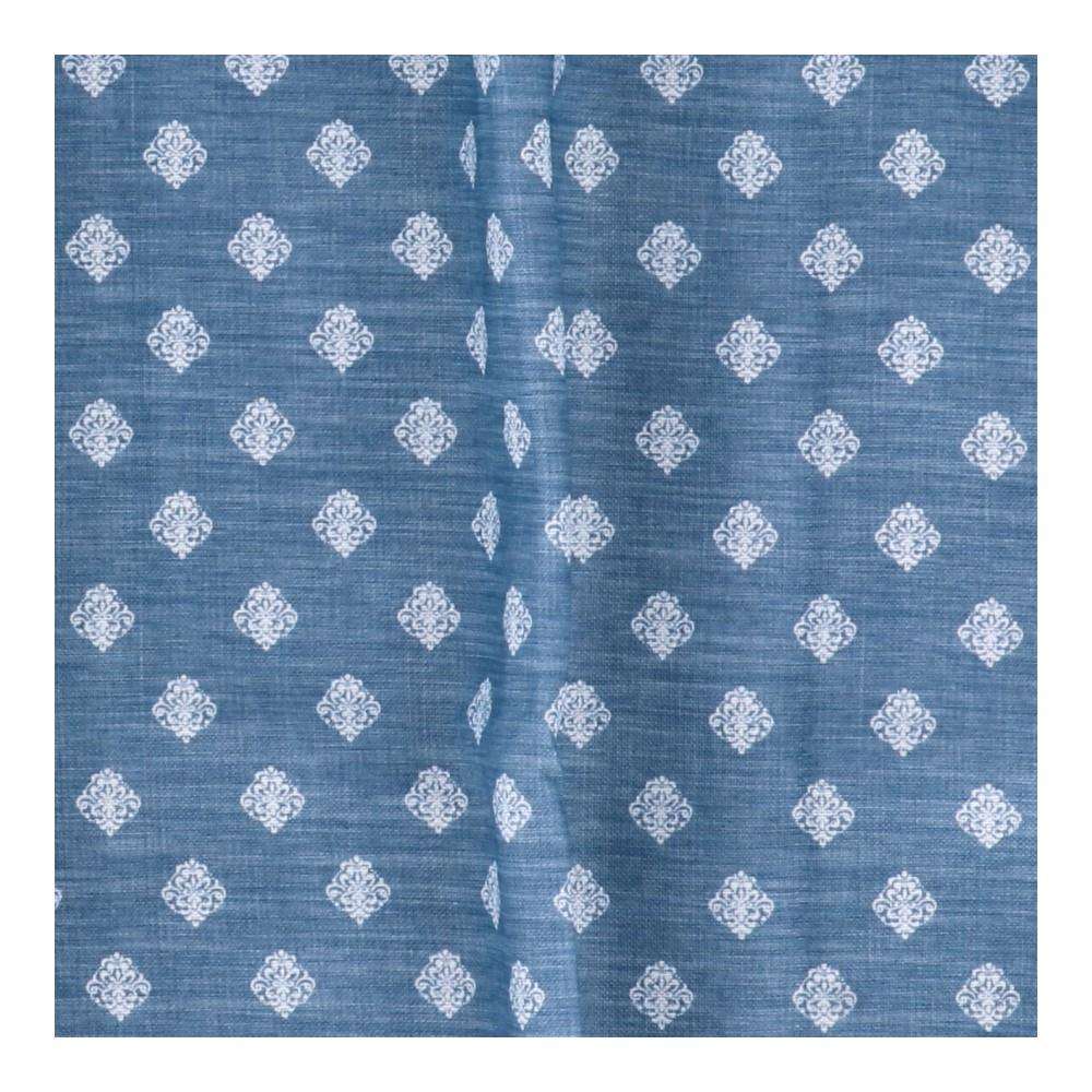 LIFELEX　遮光遮熱保温カーテン　ミニロカイユ　１００×１１０ｃｍ　ライトブルー 幅100×丈110ｃｍ