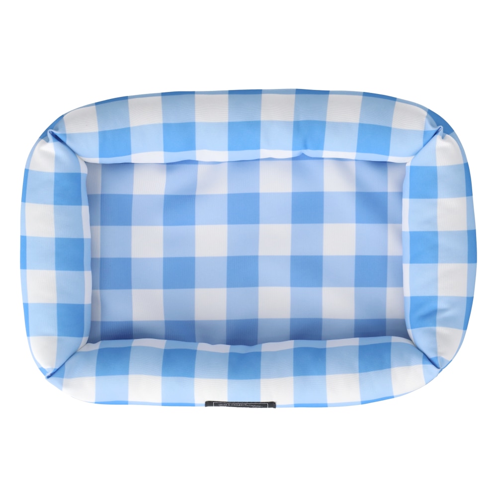 LIFELEX 接触冷感小動物用ベッド ギンガムチェック BL QR12-5975 ブルー 26SS