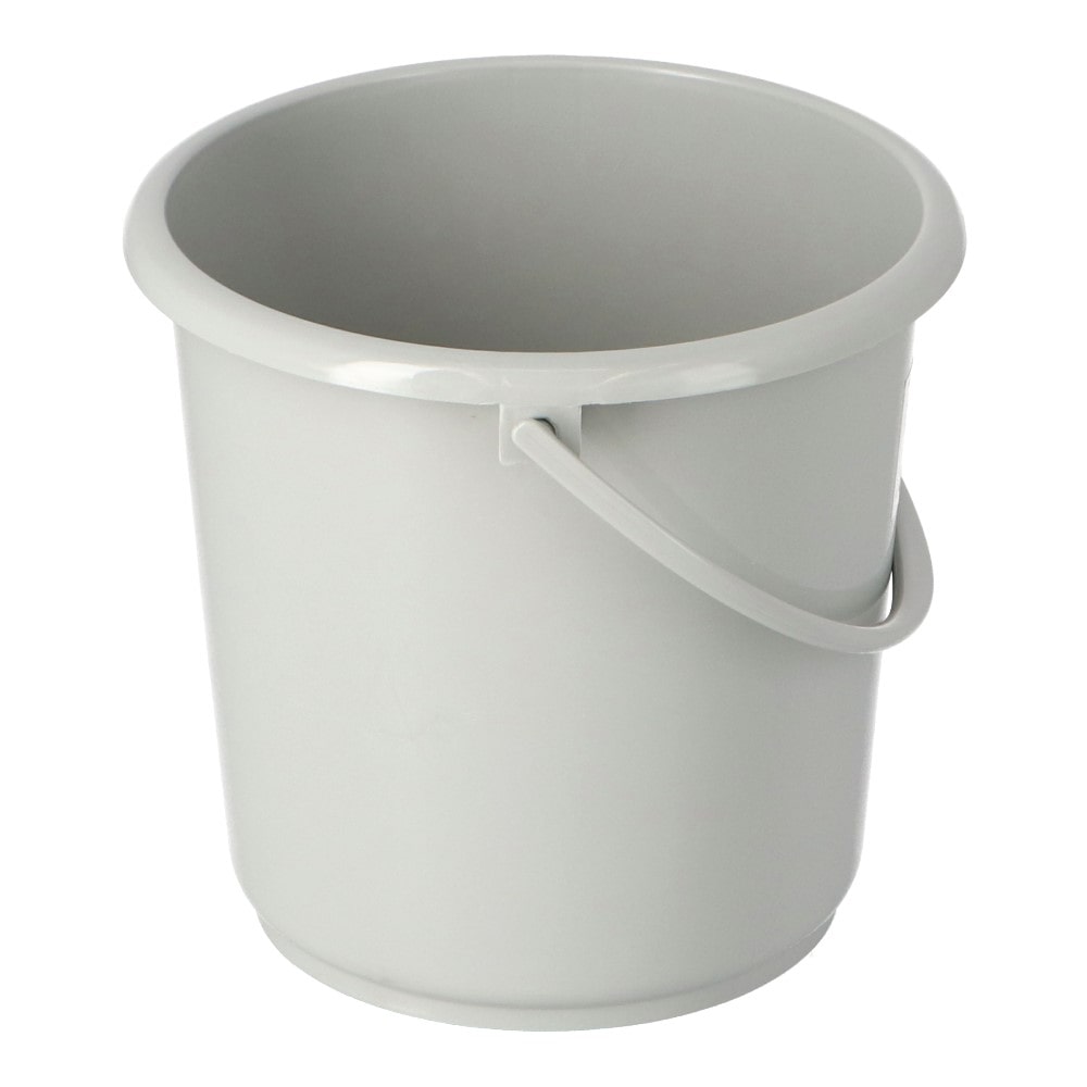 LIFELEX　プラスチックバケツ１０Ｌ　グレー　ＺＱ２１－７２０７ 10L