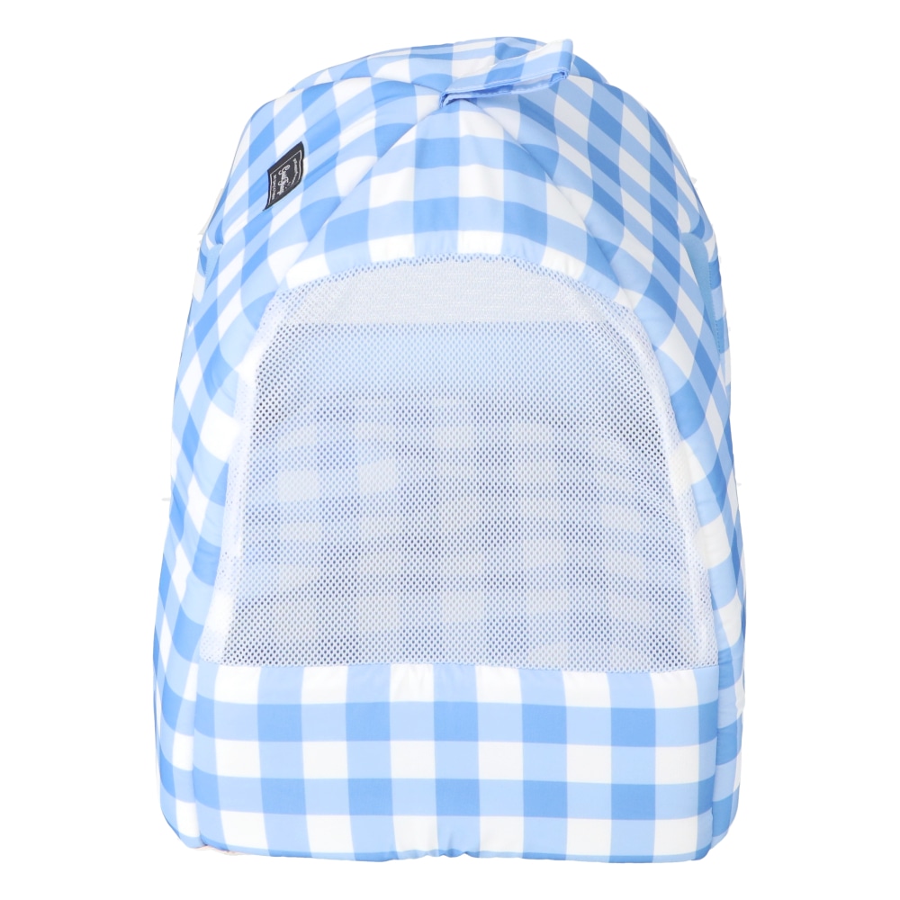 LIFELEX 接触冷感テントベッド ギンガムチェック BL QR12-7511 ブルー 26SS