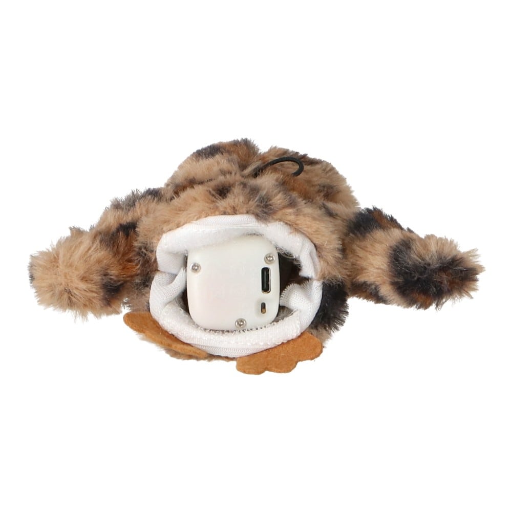 LIFELEX　鳴き声も楽しめる電動パタパタおもちゃ　フクロウ　ＳＳ１２－３６３２　ブラウン フクロウ