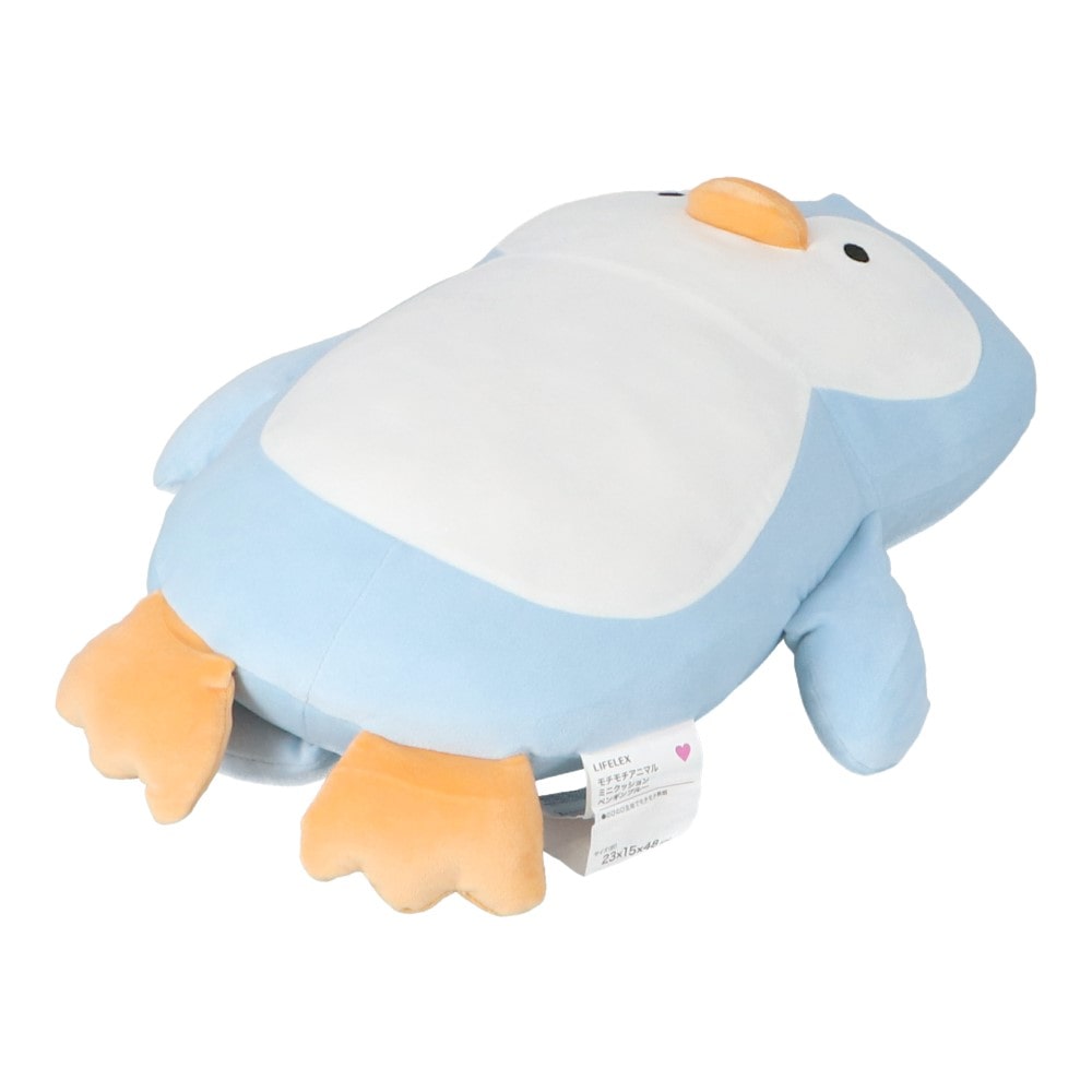 LIFELEX　モチモチアニマルミニクッション　ペンギン　ブルー ペンギン・ブルー