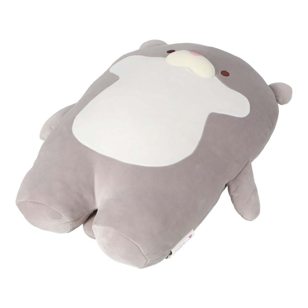 LIFELEX　モチモチアニマルミニクッション　カワウソ　グレー カワウソ・グレー