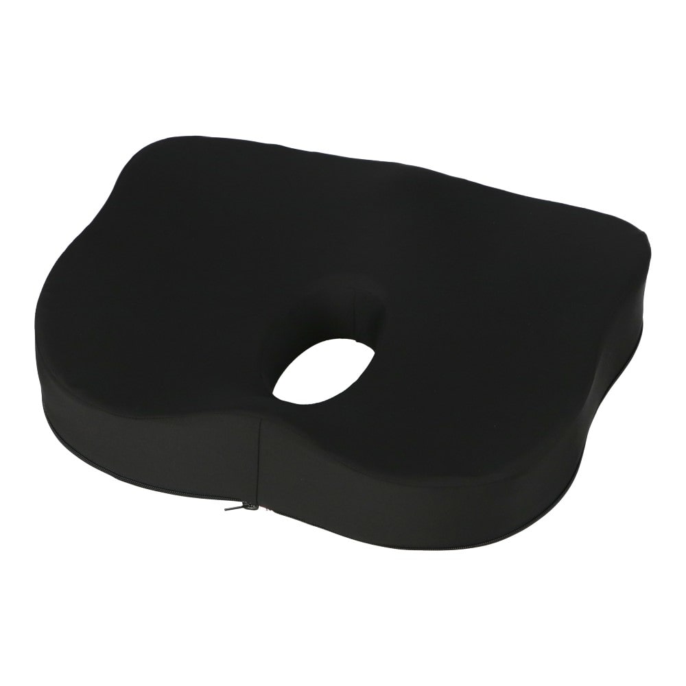 LIFELEX　分厚い低反発３Ｄクッション　４２×３８×９　ブラック