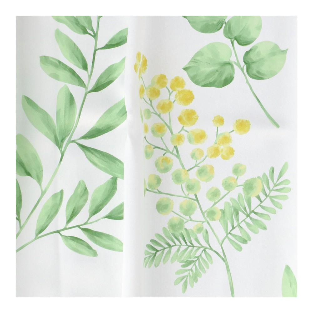 LIFELEX デザイン4枚組カーテン ミモザ 約幅100×丈178cm レース丈約176cm ホワイト 丈176cm