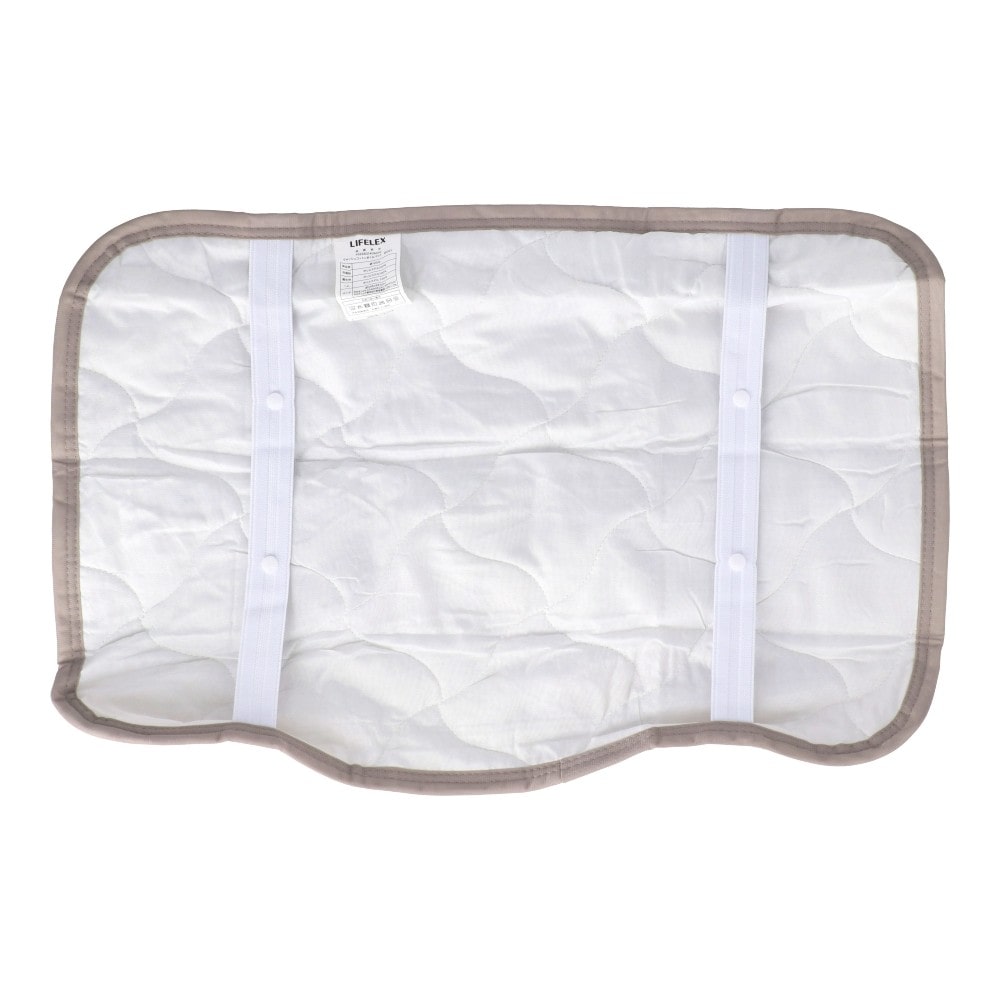 LIFELEX　ウオッシュコットンまくらパッド　モカストライプ まくらパッド モカストライプ