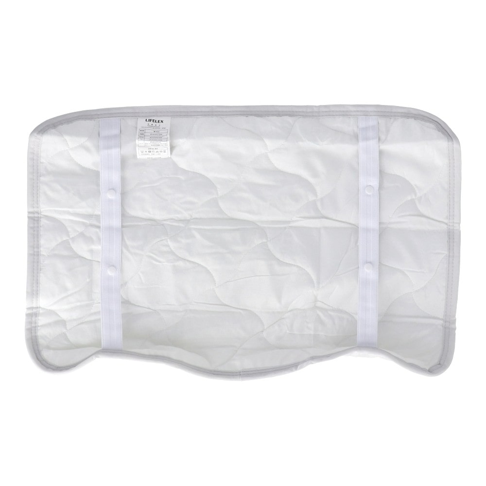 LIFELEX　ウオッシュコットンまくらパッド　グレーストライプ まくらパッド グレーストライプ