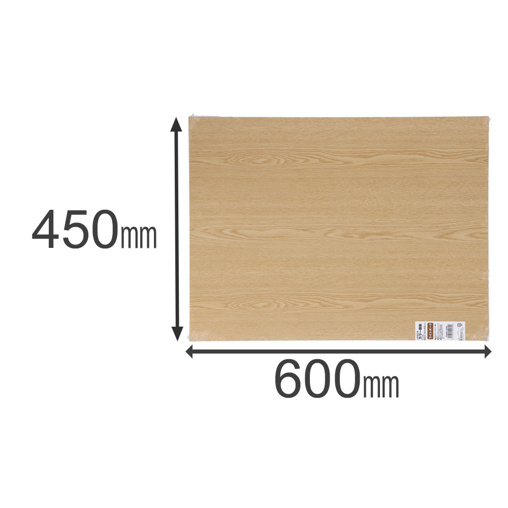 カラー棚板　ライトオーク(木目調)　約６００×１６×４５０ｍｍ 600×450