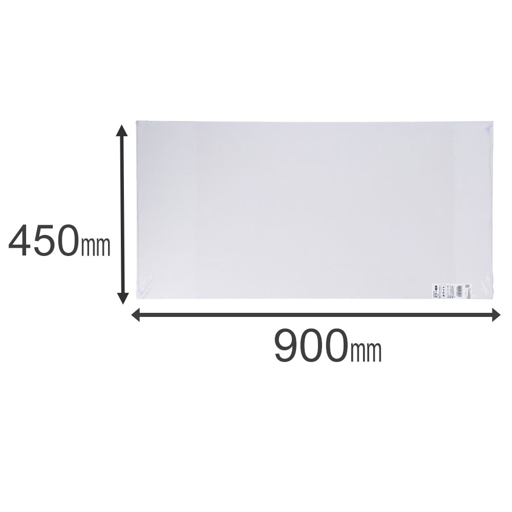 カラー棚板　ホワイト(単色)　約９００×１６×４５０ｍｍ 900×450