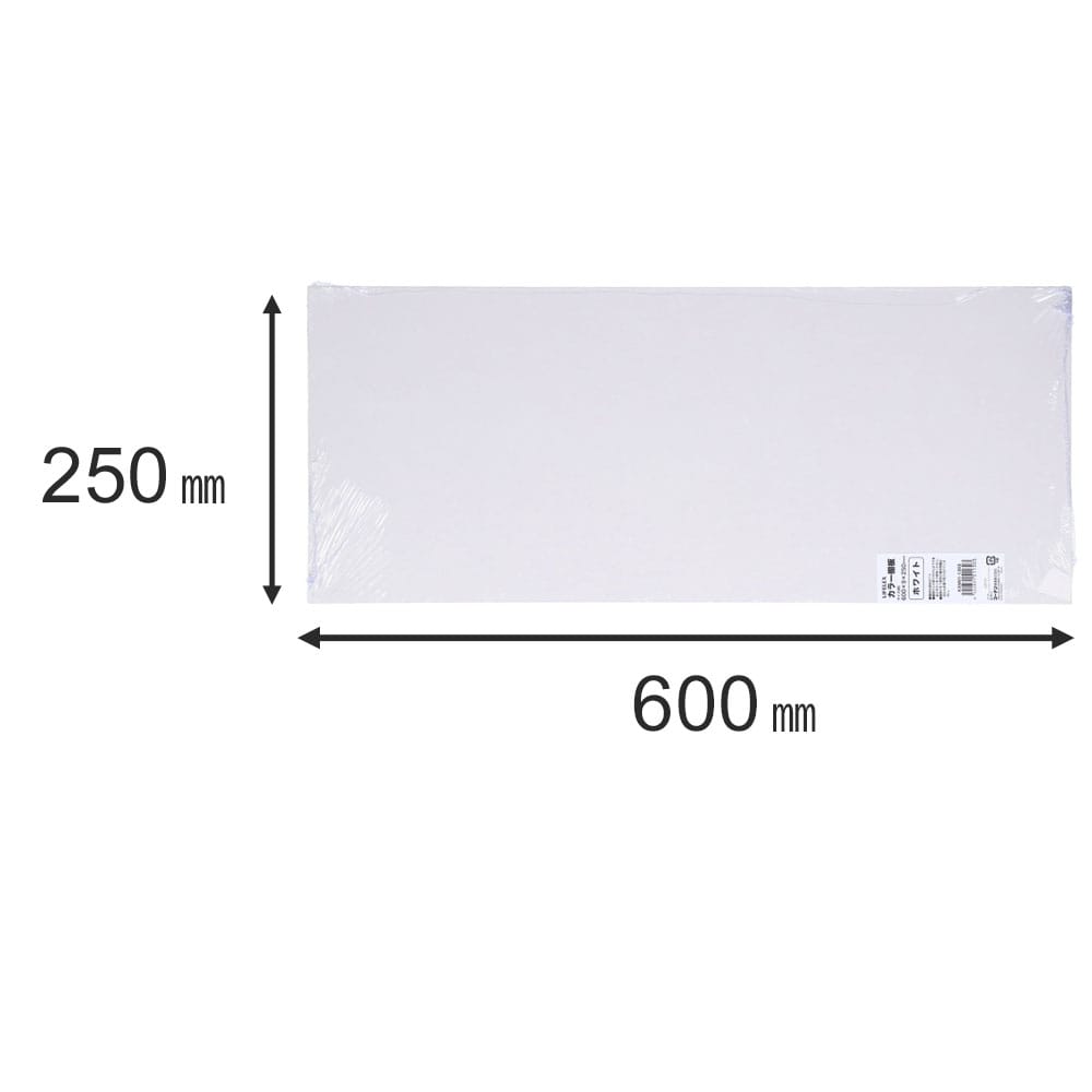 カラー棚板　ホワイト(単色)　約６００×９×２５０ｍｍ ホワイト(単色) 600×250