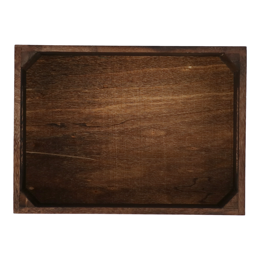 LIFELEX 取手付き木製ボックス　Ｍ　ブラウン ブラウン
