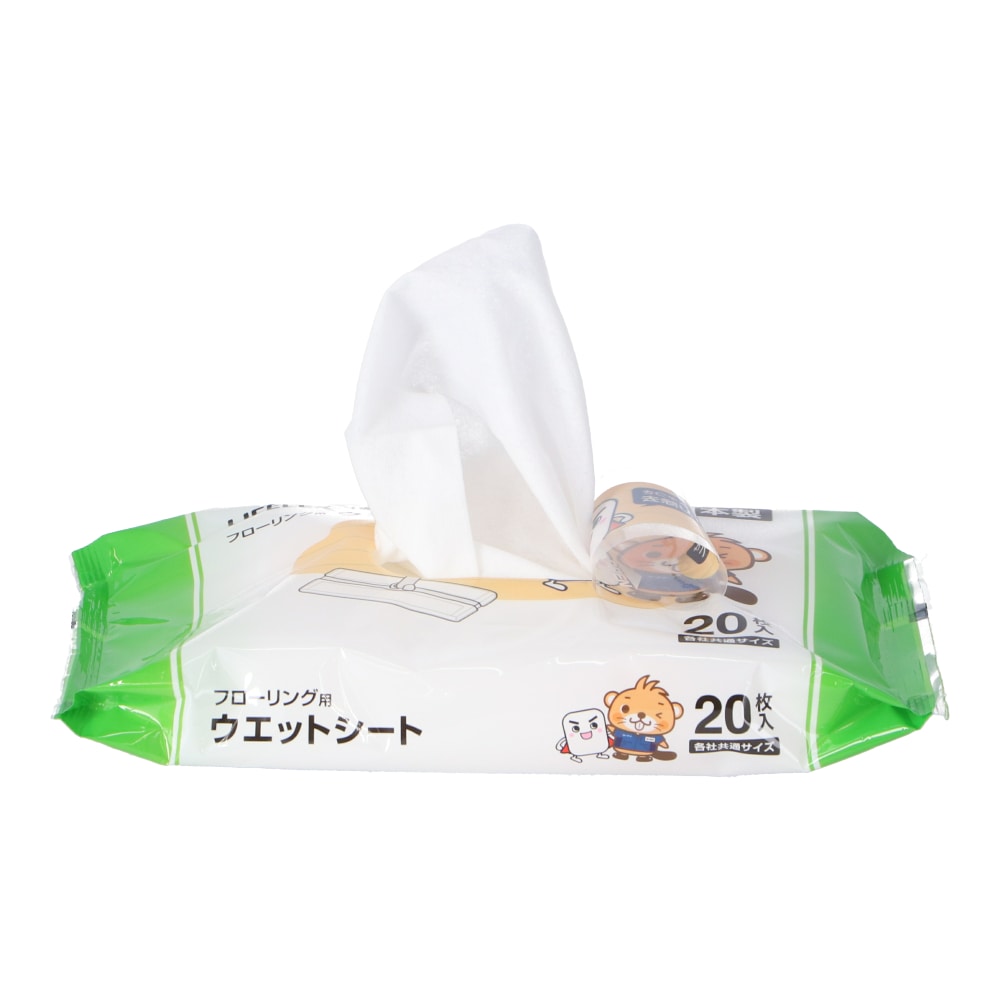 LIFELEX × 激落ちくん　フローリング用ウエットシート　２０枚２個パック　×１８個セット ウエットフローリング20枚×2Ｐ ×18個セット