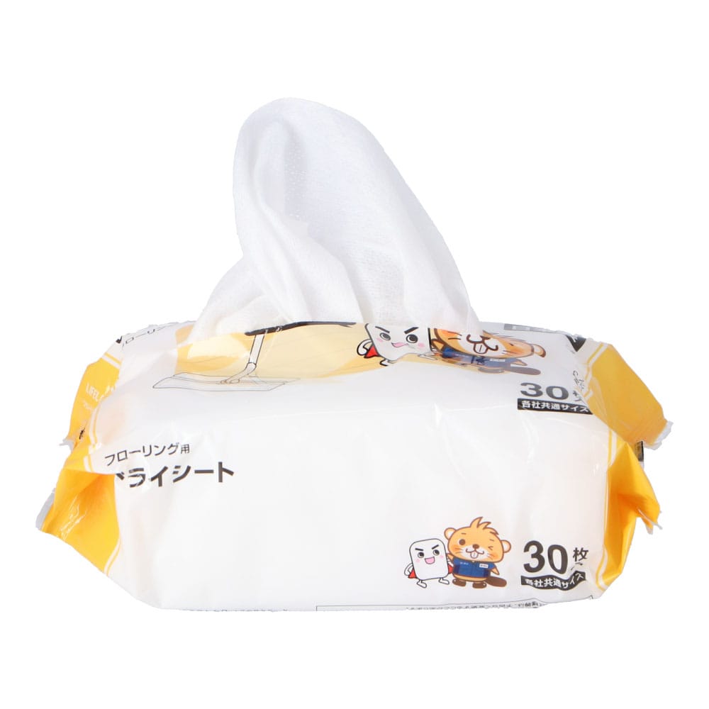 LIFELEX × 激落ちくん　フローリング用ドライシート　３０枚２個パック　×３０個セット ドライフローリング用30枚×2Ｐ
