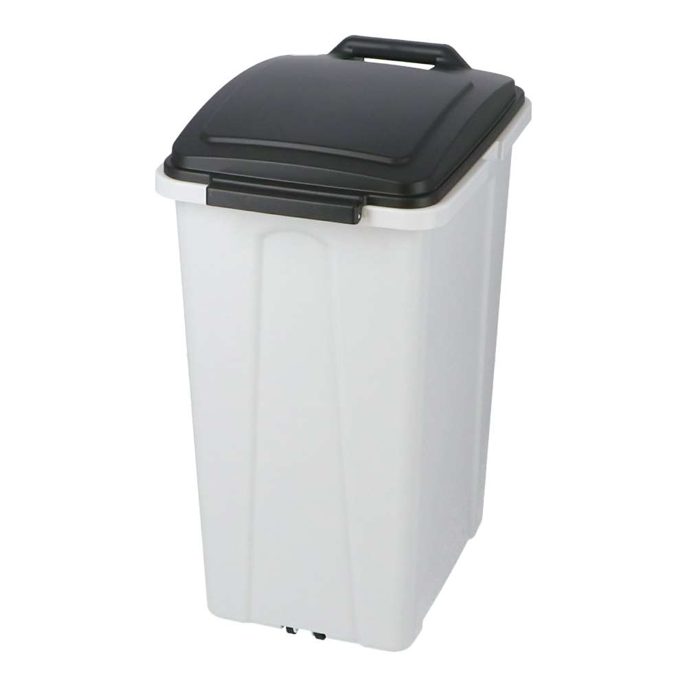 LIFELEX　連結ハンドルペール　４５Ｌ　グレー／ブラック ブラック 45L