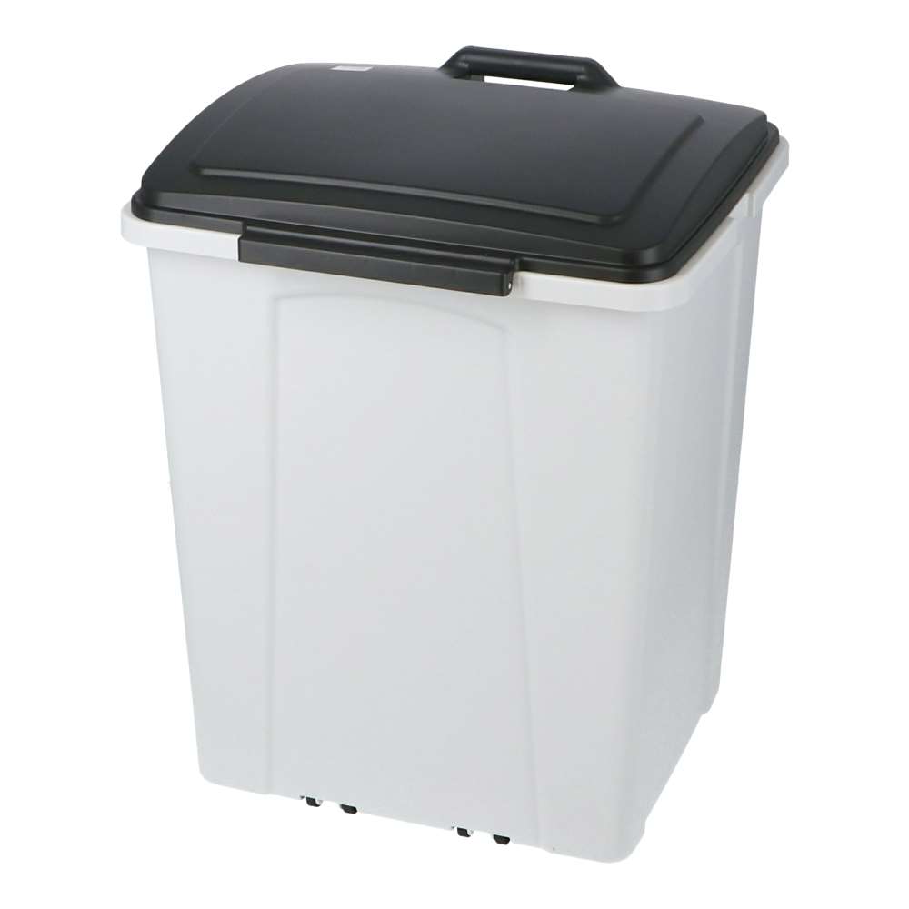 LIFELEX　連結ハンドルペール　７０Ｌ　グレー／ブラック ブラック 70L