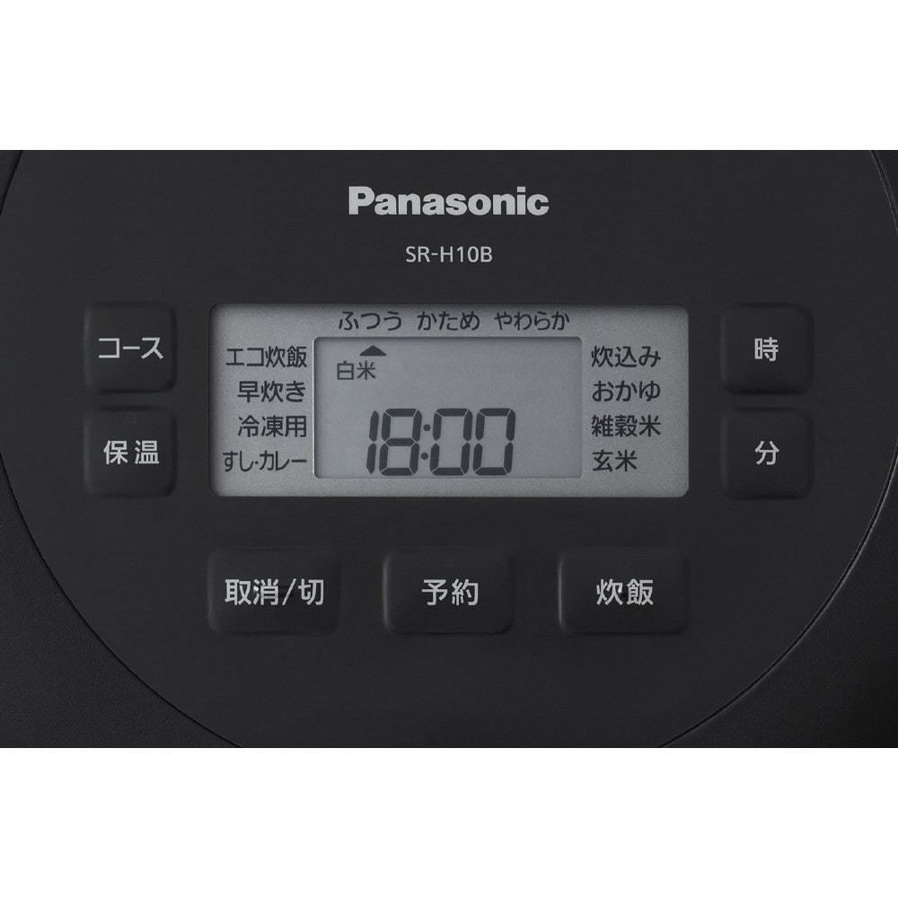 パナソニック　５．５合ＩＨ炊飯器　ＳＲ－Ｈ１０Ｂ－Ｋ