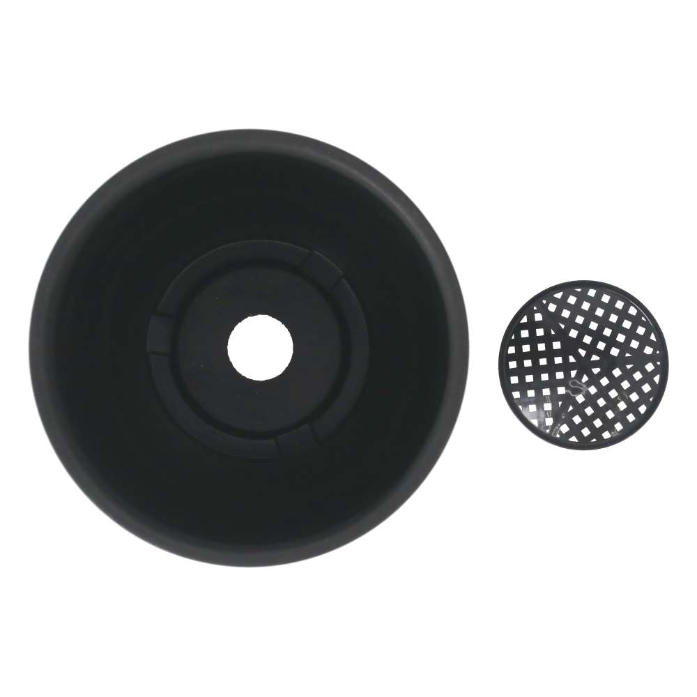 LIFELEX　カムレテ鉢Ｄ５号ブラック　ＨＫ０９－０６９７ D5号