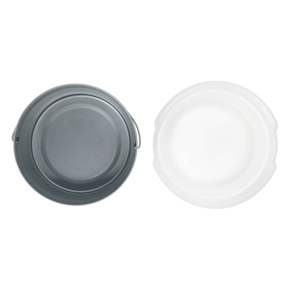 PROACT　下げ缶＋内容器セット　下げ缶３Ｌ＋内容器５枚　シルバー・クリア