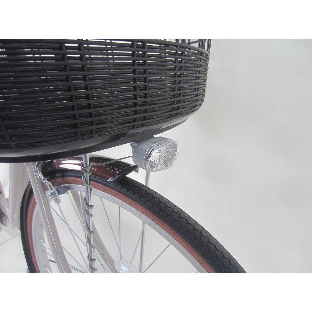 ２６インチ 軽快車 アルミフレーム オートライト ローラーブレーキ仕様 マルーン マルーン