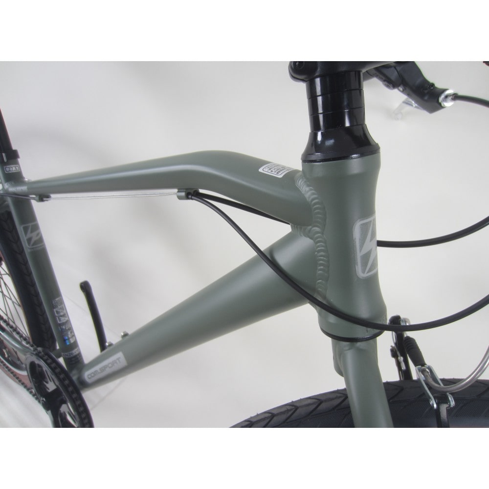 ２７．５インチ クロスバイク アルミフレーム 外装６段 チャコールグレー チャコールグレー