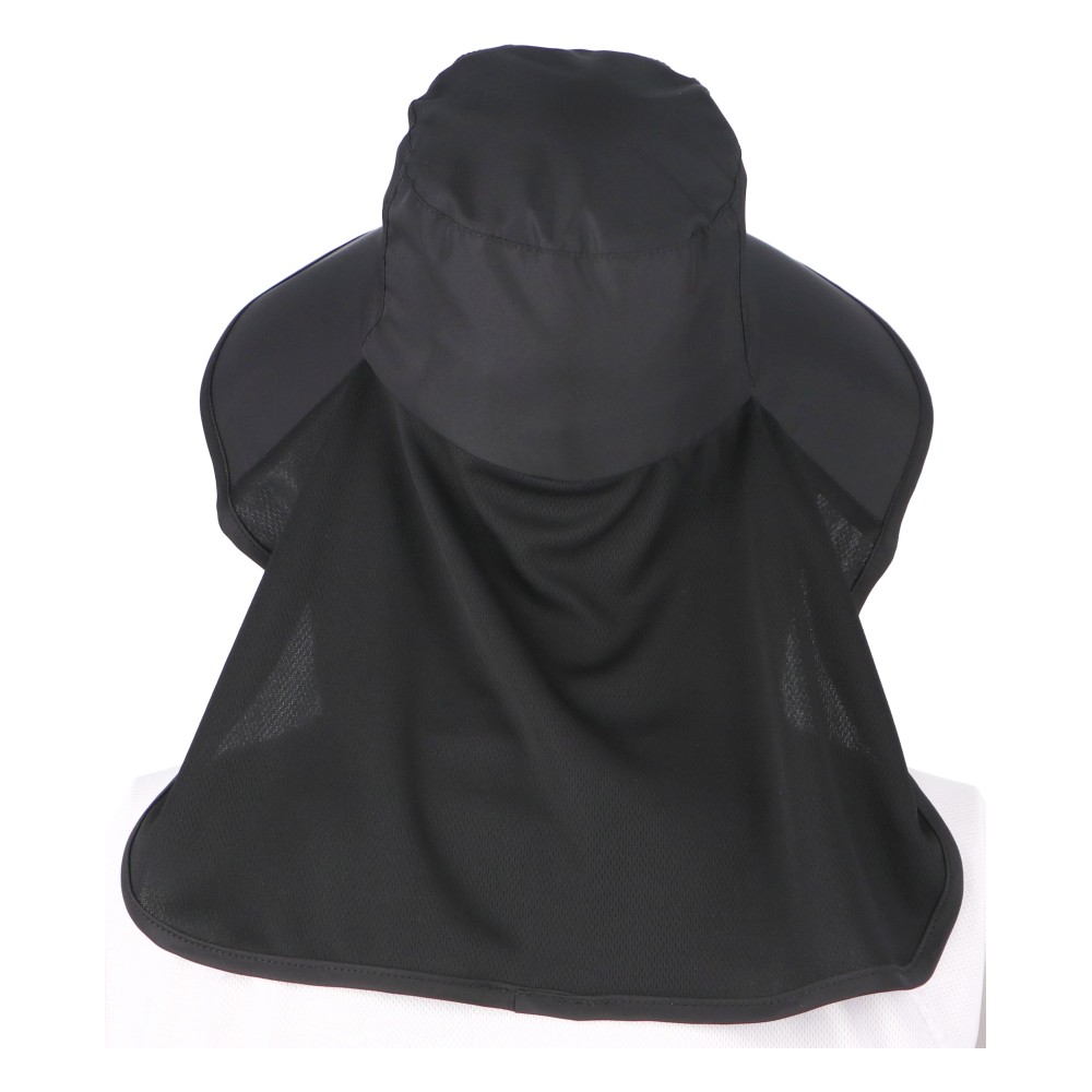 LIFELEX マスク・ネックカバー付きハットブラック 手洗いOK KNSY1241