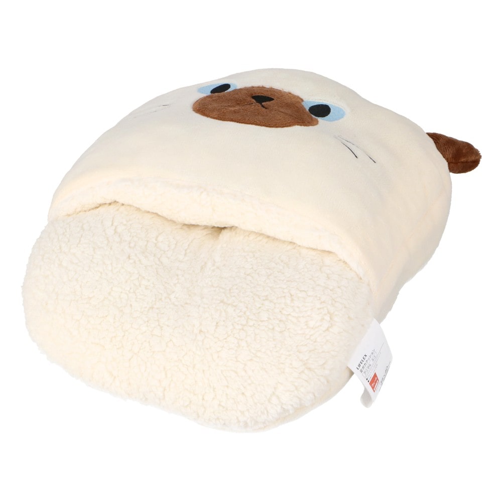 LIFELEX　足ポカクッションアニマル　ネコ　シャム　３５×４０ シャム