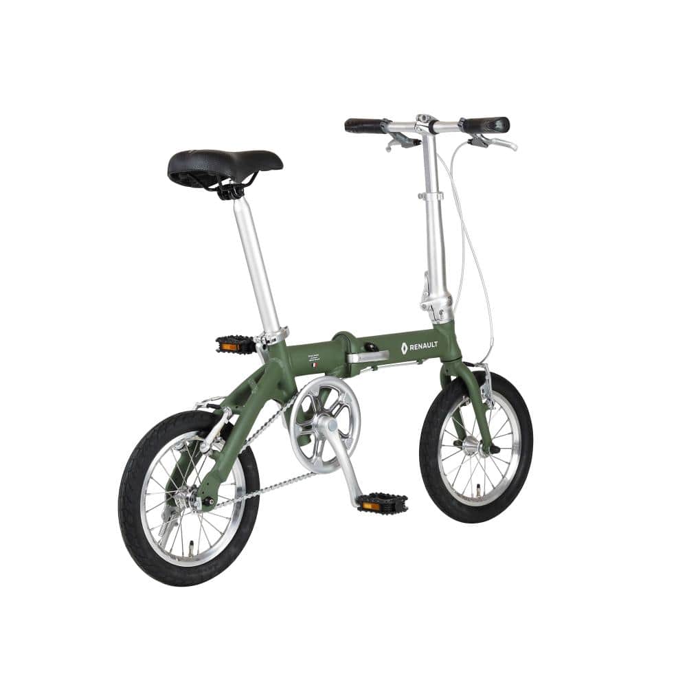 １４インチ　LIGHT8　軽量折りたたみサイクル　　オリーブ グリーン