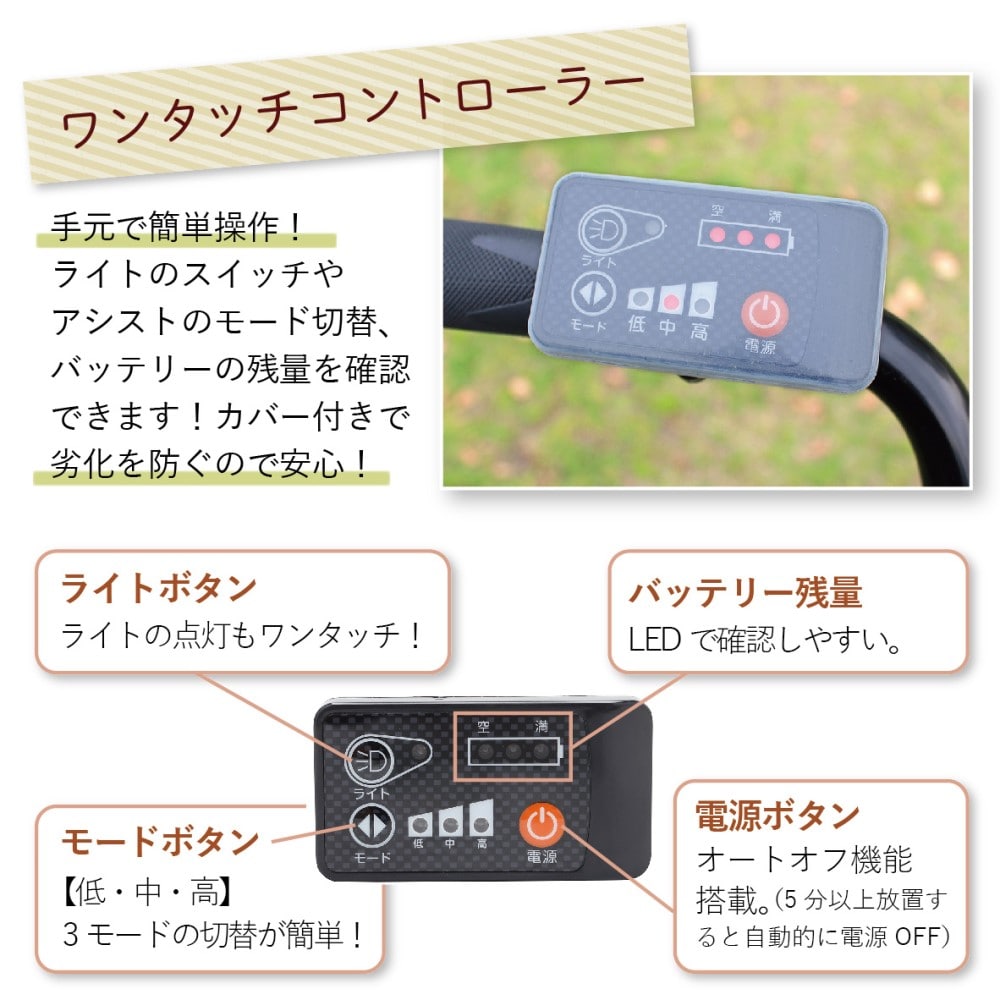 e-parton(イーパートン)ロータイプ電動アシスト三輪自転車 【BEPN18