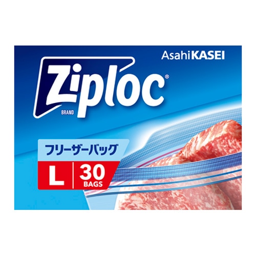 旭化成ホームプロダクツ ジップロック フリーザーバッグ Ｌ ３０枚大容量 L 30枚