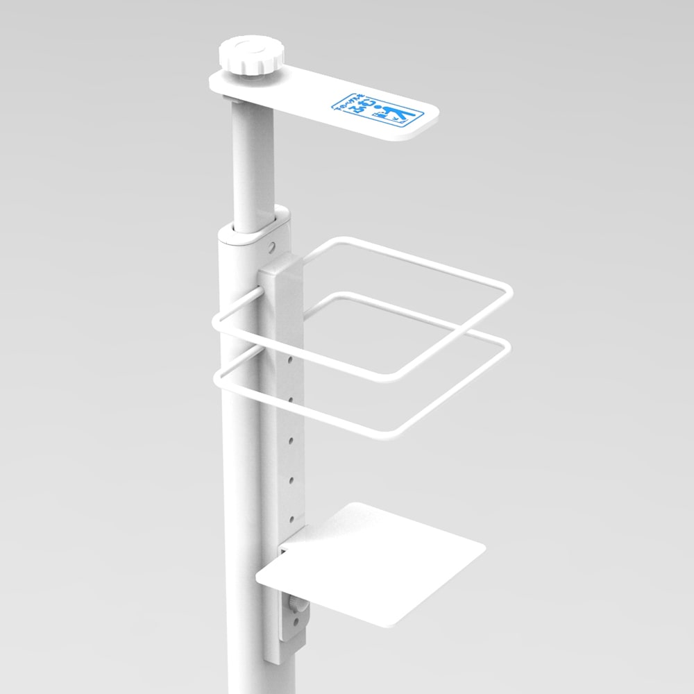 足踏み消毒ポンプスタンド FPS-101W　（完成状態梱包）日本製