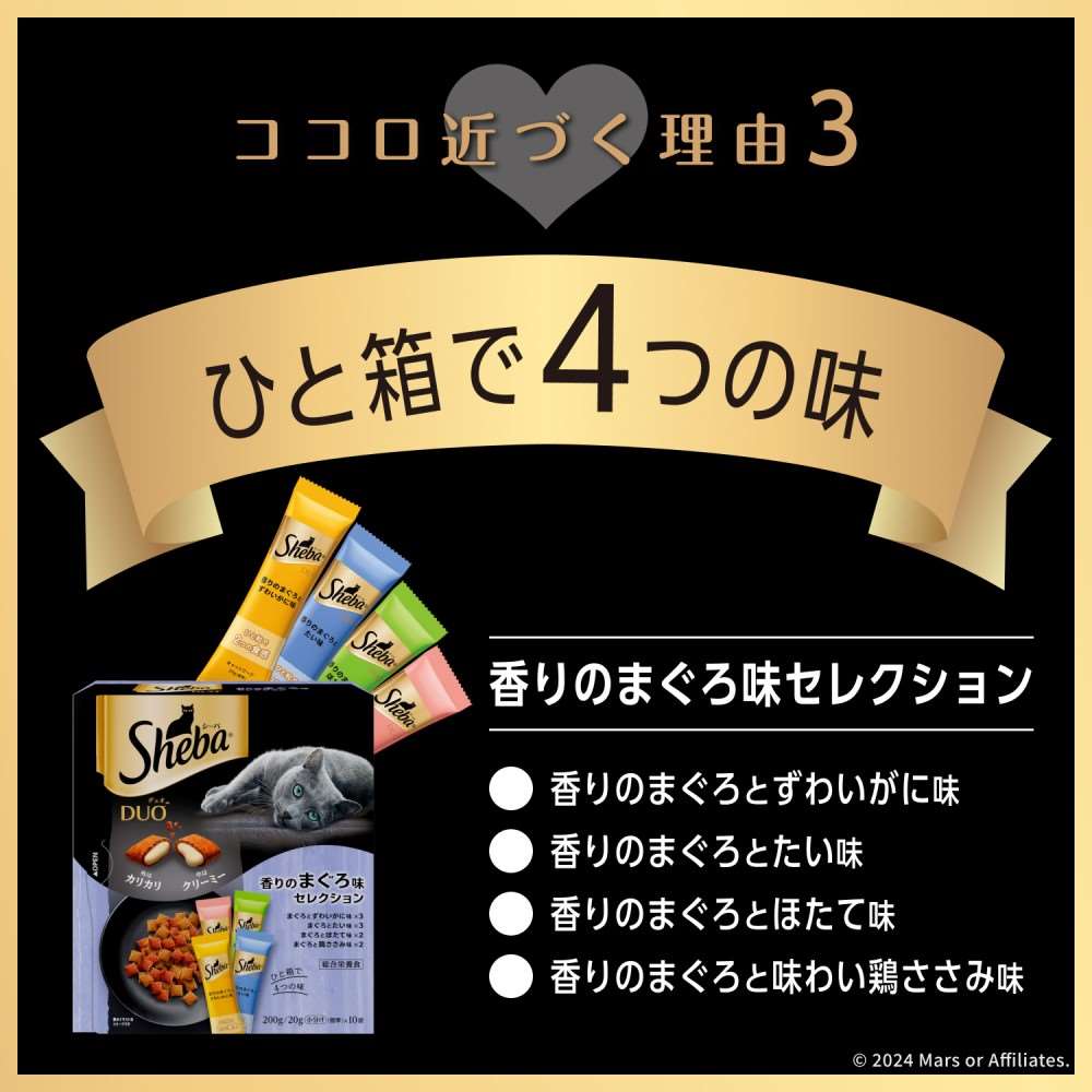 シーバ　デュオ　キャットフード　ドライ　香りのまぐろ味セレクション　２００ｇ　成猫用 香りのまぐろ味セレクション