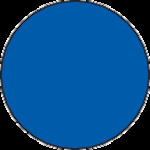 3M エーワン （TM）  カラーラベル 丸型 9mmΦ 青 （14枚入） 07002