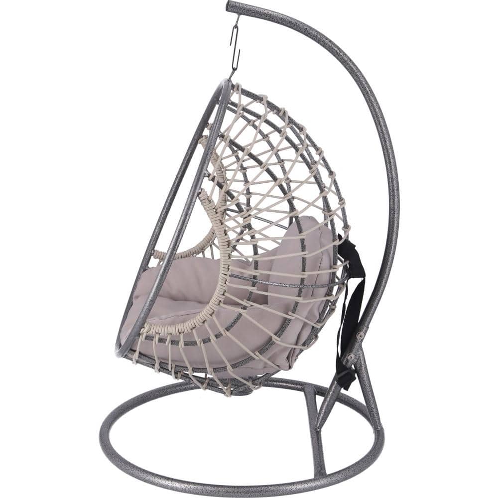 不二貿易　ペット用ハンギングチェア　半円　ＧＹ　幅６０奥行６１．５高さ９２ｃｍ