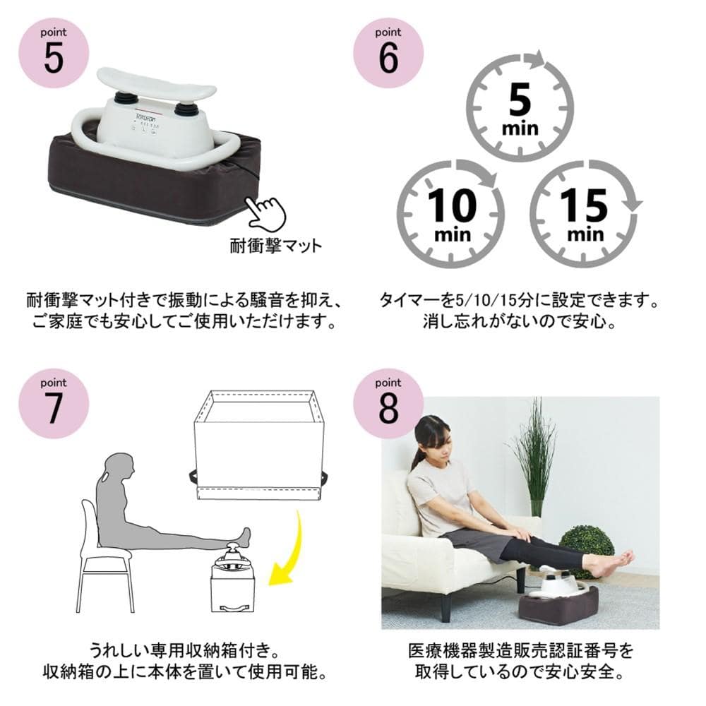 クロシオ　マッサージ器トルルン　５８５０７　ホワイト ホワイト