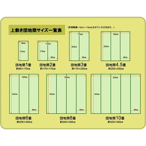 イケヒコ・コーポレーション(IKEHIKO) 　純国産　糸引織　い草上敷カーペット　『湯沢』　団地間２畳　約１７０×１７０ｃｍ 団地間２畳　約１７０×１７０ｃｍ