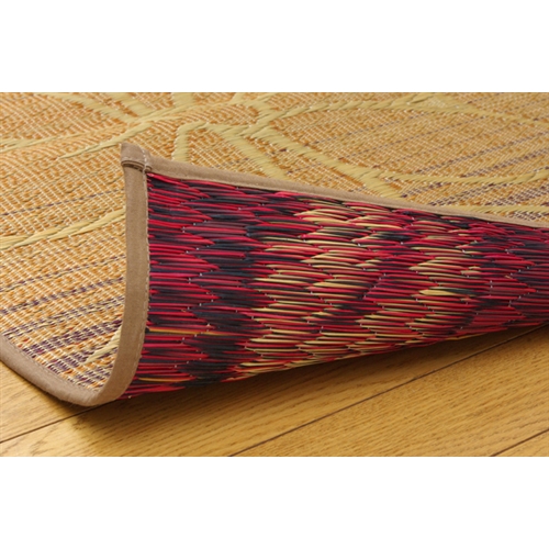 イケヒコ・コーポレーション(IKEHIKO) 　純国産　袋織い草ラグカーペット　『なでしこ』　ベージュ　１９１×１９１ｃｍ ベージュ　１９１×１９１ｃｍ